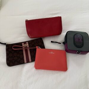 Coach Wristlet and Pouch Set